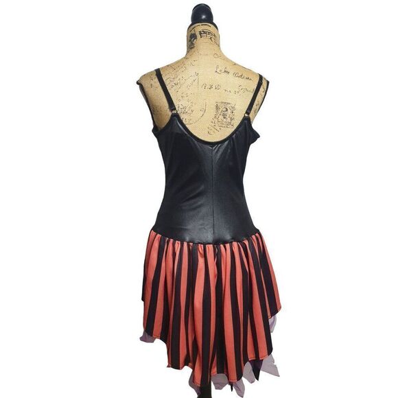 Women's Halloween Witch Costume Corset Dress & Gloves Set With Purple Bows XL - Picture 6 of 9